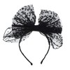 Chiffon Big Bow Headband with Mini Stars - Black