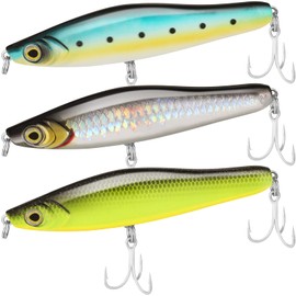 TRUSCEND Fishing Lures - Double Floating Rotating Tail Swimbaits Kit - Lifelike Teasers for Bass, Trout, Freshwater & Saltwater Fishing Gifts