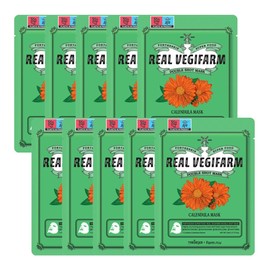 Forderskin Superfood Real Veggie Farm Double Shot Mask 23ml (10 sheets) Calendula / 포더스킨 슈퍼푸드 리얼 베지팜 더블 샷 마스크 23ml (10매) 카렌듈라