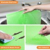 Green Fridge Liner Shelf Liners for Kitchen Cabinet Refrigerator Liners