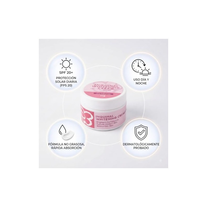2 Cremas 25g C/U Despigmentantes e Hidratantes para Codos, Axilas,