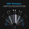 4 in 1 Retractable Car Charger - 12V Plug to