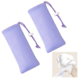ZHSHXNGY Gift Face Wash Net, Foaming Soap, Bulk Homme, Whipped Face Wash Thick Foam, Pore Care, Thick, Present, 6 Layers, Set of 2, Luxury for Body