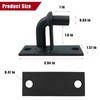 4 Pack Black Wall Mount Gate Chain Link Hinges with