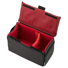 Hakuba HAKUBA Inner Soft Box 02 200 Black Inner Bag Camera Bag Gadget Case with Middle Partition Removable Lid 2KCS-40-200BK 4977187360028