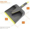 Casabella Wayclean Handheld Angled, Medium, Gray Dustpan and Brush Set,