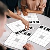 WinnerWhy 36 Pcs Blank Bingo Cards White Jumbo Bingo Game