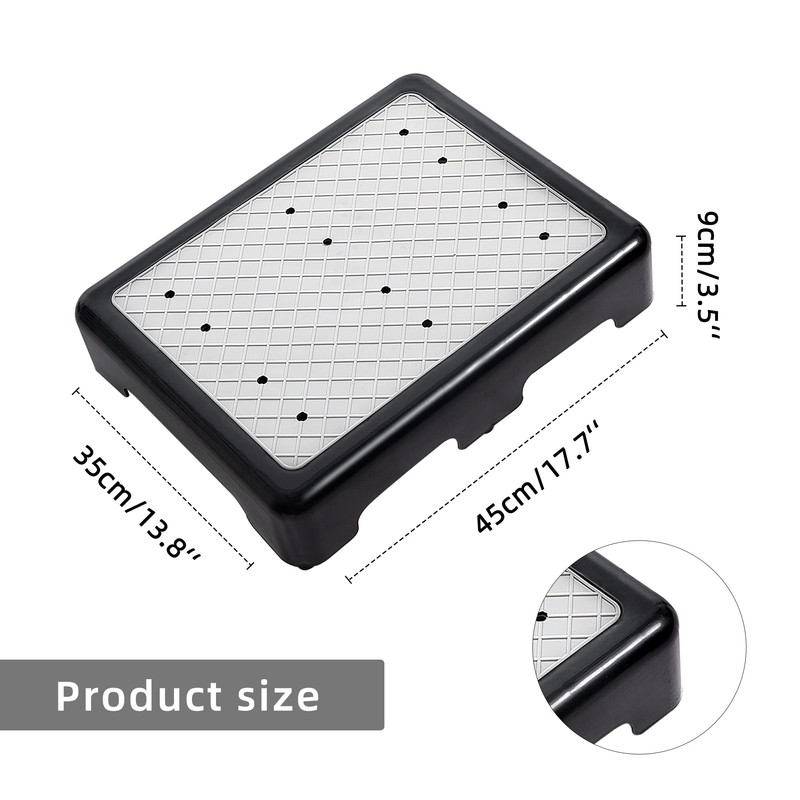 Wefaner Platform Step Stool Bed Step Non-Slip Rubber Stair Riser