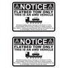 StickerTalk Flatbed Tow Only Vinyl Stickers, 3.5 inches by 2.5