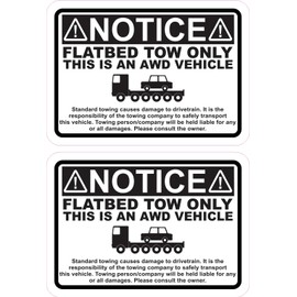 StickerTalk Flatbed Tow Only Vinyl Stickers, 3.5 inches by 2.5 inches