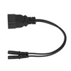 Dual IEC320 C7 to C20 Cord Universal Y Power Splitter