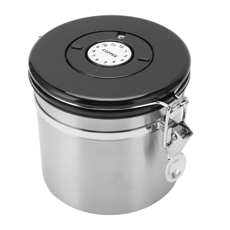 Coffee Bean Storage Stainless Steel Airtight Container Coffee with 30ml