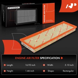 A-Premium 2-PC Engine & Cabin Air Filter with Activated Carbon Compatible with Volkswagen Jetta 2005-2014, Golf 2010-2014, Passat/Beetle 2012-2014, Rabbit 2006-2009, 2.5L, Replace# 1K0819644B
