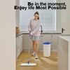 BEJOMOP Mop and Bucket Set with Wringer, Flat Squeeze Spin