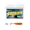 Lieblingsköder, 5 Rubber Fish for Zander Fishing, 7.5 cm, Zander