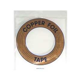 Edco 1/4" Copper Foil - Black Back - 1.0 Mil. Thick