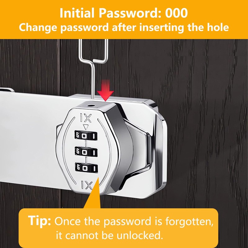 Cabinet Door Locks - Keyless Combination Lock with Code for