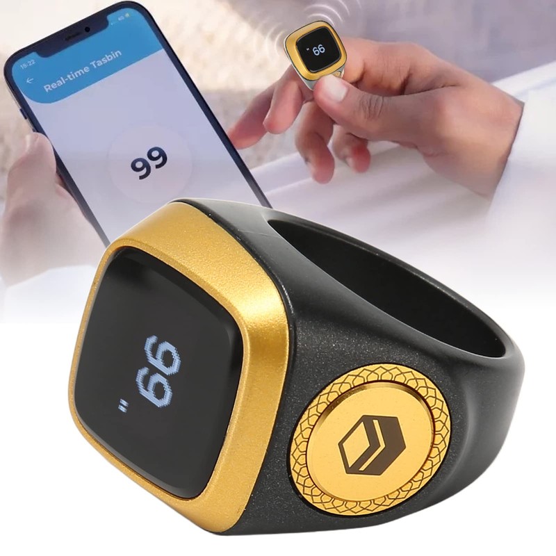 Finger Tally Counter Clicker, 0.49 Inch OLED Screen Smart BT