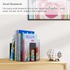 Book Ends 6 Pcs Heavy Duty Metal Bookends for Shelves