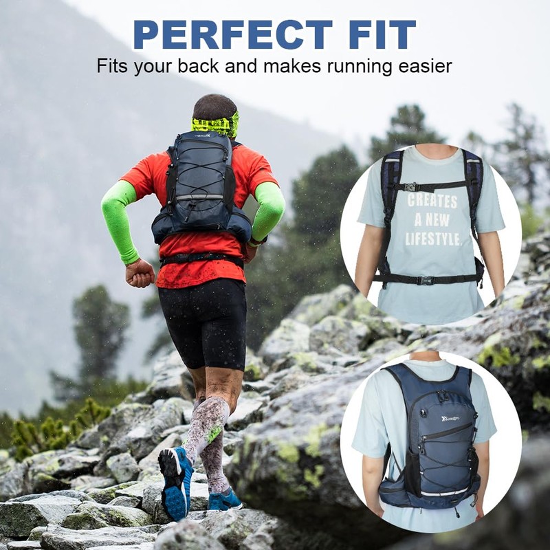 flintronic Hydration Backpack, Running Backpack & Trail Running Backpack, Ultralight