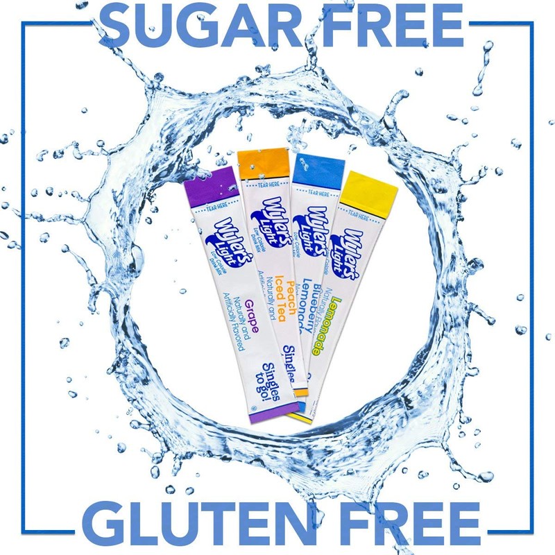 Wyler's Light Singles To Go Drink Mix, Peach, 6 pack