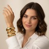 KKPOT Chunky Gold Bangle Bracelets for Women – 14K Gold