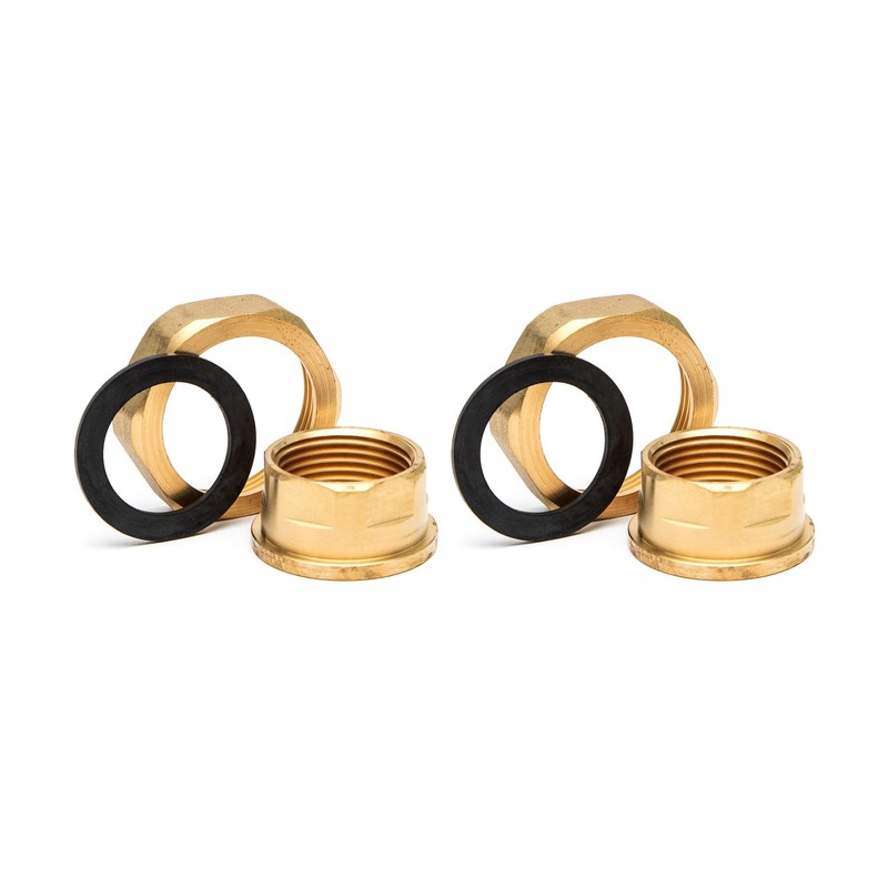 Trident 22mm Central Heating Pump Valves (2 Pack) Brass, Gate