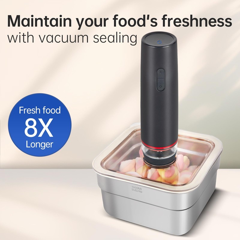 R-PACK Vacuum Food Jar for Freshness - Airtight Food Storage