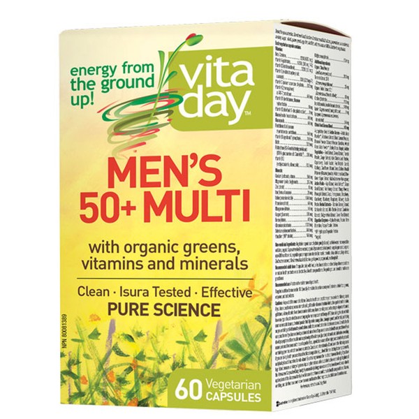 VitaDay Men's 50+ Multi 60 Veg Capsules