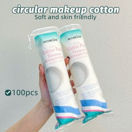 Mengbeibi Round Cotton Pads, 100-Count Makeup Cleansing Pads 96 Packs 10ea
