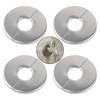 Rrina 4Pcs 304 Stainless Steel Wall Split Flange Round Escutcheon
