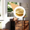 Ykendz Aluminum Mirror Clips, Round Shape Wall-Mounted Mirrors Bracket, Glass