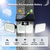 JumJam 280 LED Solar Flood Security Lights, Solar Outside Lights