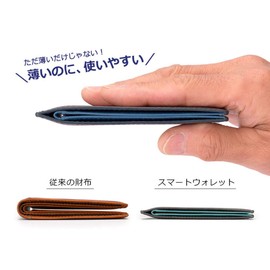 Miragro eami101 Smart Wallet (Bill Compartment), Black / Interior: Black