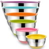 Umite Chef Mixing Bowls with Airtight Lids, 6 Piece Stainless