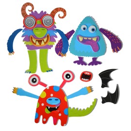 Buddy & Barney Bath Stickers--Silly Monsters