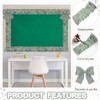 Thiccywoov 6 Rolls Ruffled Bulletin Board Borders, Gingham, Sage Green