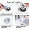Tohrugue Universal Leak Plug Water Head Sink Pop Up with