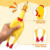 POPLAY Screaming Chicken, Squeaky Chicken Dog Toys Prank Novelty Toys