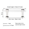 knobelite 5 Pack Adjustable Kitchen Cabinet Handles, 3 Inch Hole