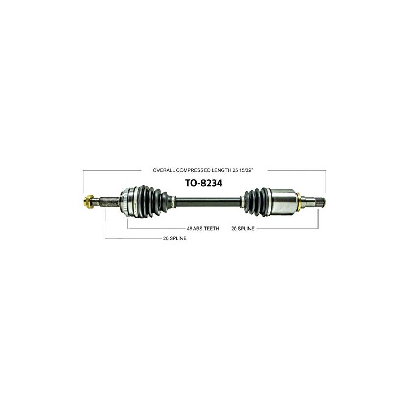 TrakMotive TO-8234 CV Axle