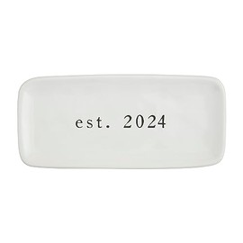 Mud Pie Mrs Everything Dish 2024, 9" x 4", White