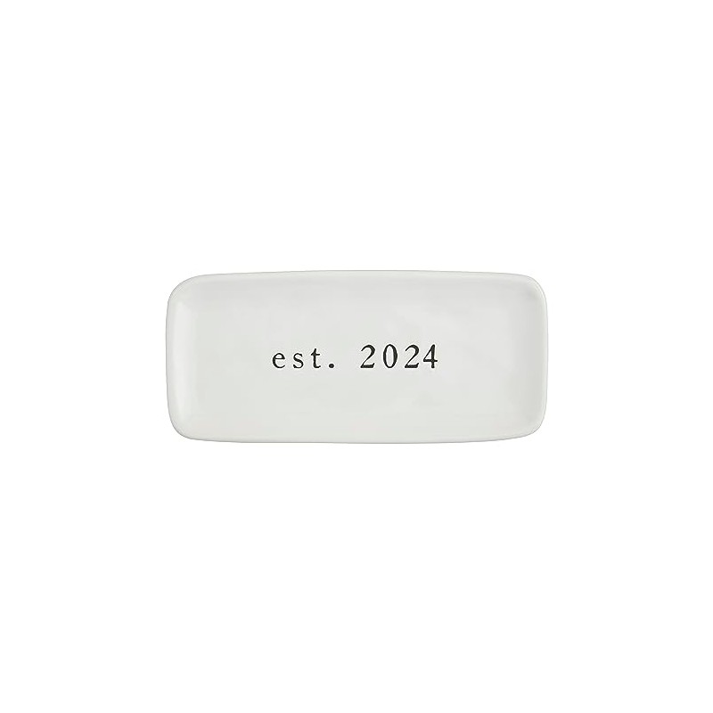 Mud Pie Mrs Everything Dish 2024, 9" x 4", White