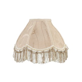 Aspen Creative 55001, Bell Uno Lamp Shade, Oatmeal, 4" Top x 10" Bottom x 7" Slant Height, Slip UNO 33mm