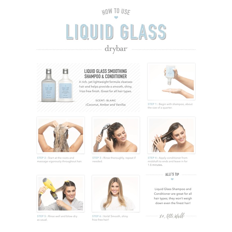 Drybar Liquid Glass Smoothing Conditioner, Blanc Scent, 8.5 fl. oz.