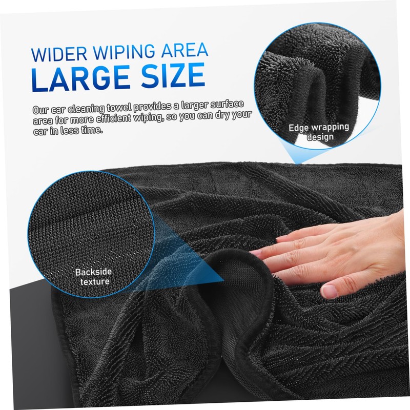 Alipis Car Drying Towel Extra Microfiber Highly Absorbent Cloth for