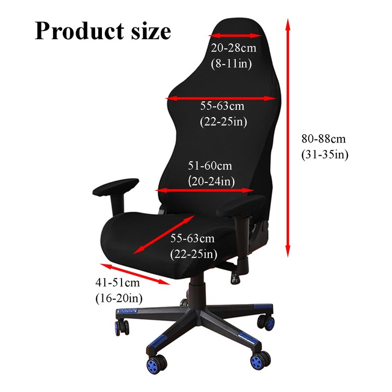 Biunnru Stretchable Gaming Chair Cover Set - Universal Fit for