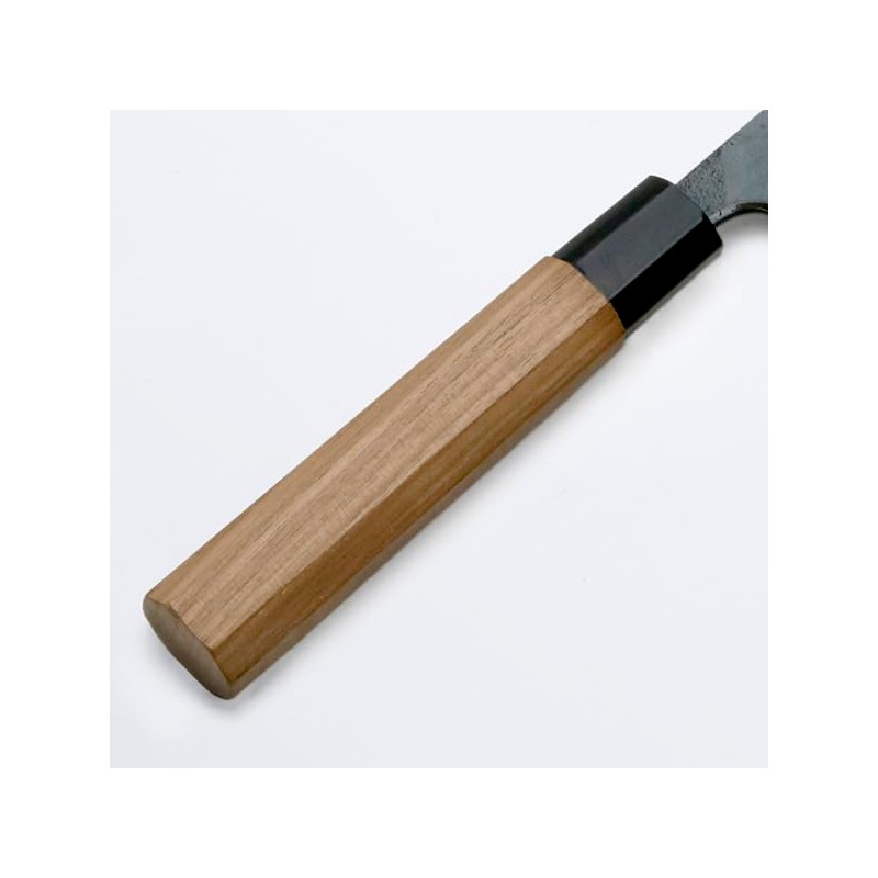 土佐和式牛刀包丁 元兼 両刃 黒打 青紙鋼210mm