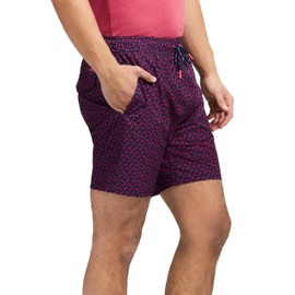 IZOD Men's Standard Swim Trunks with Comfort Liner Saltwater Performance UPF50 Stretch Swimsuit 6" Inseam, Medieval Blue