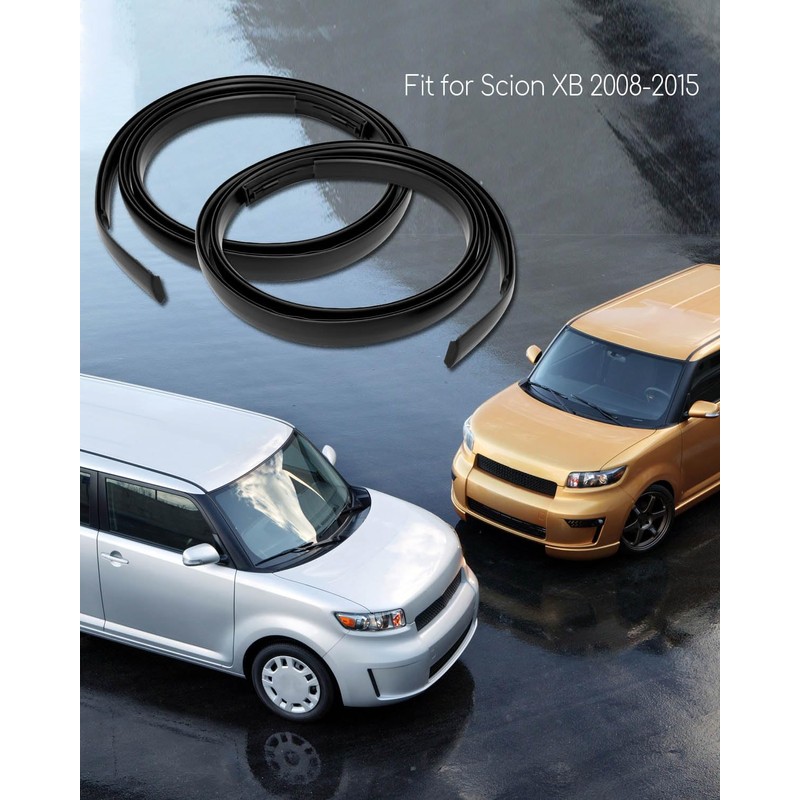 1 Pair Roof Molding Drip Weatherstrip Fit for Scion XB